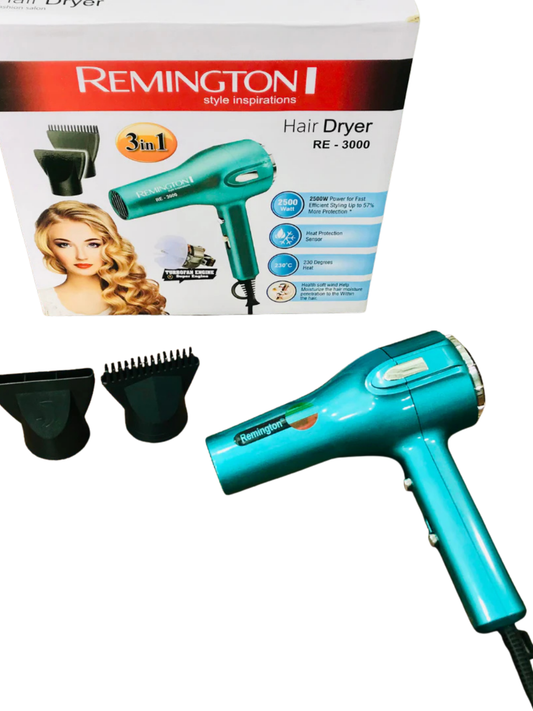 3 In 1 Remington Hair Dryer | Model RE-3000